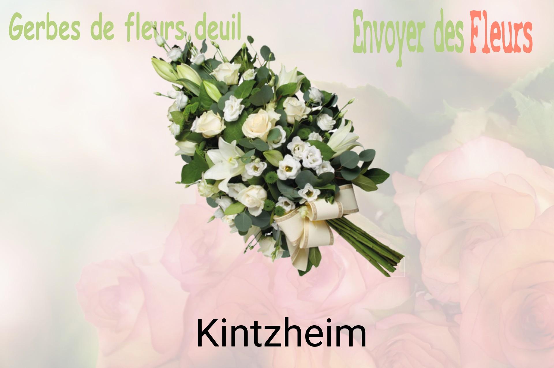Gerbe de fleurs de deuil livrée à Kintzheim